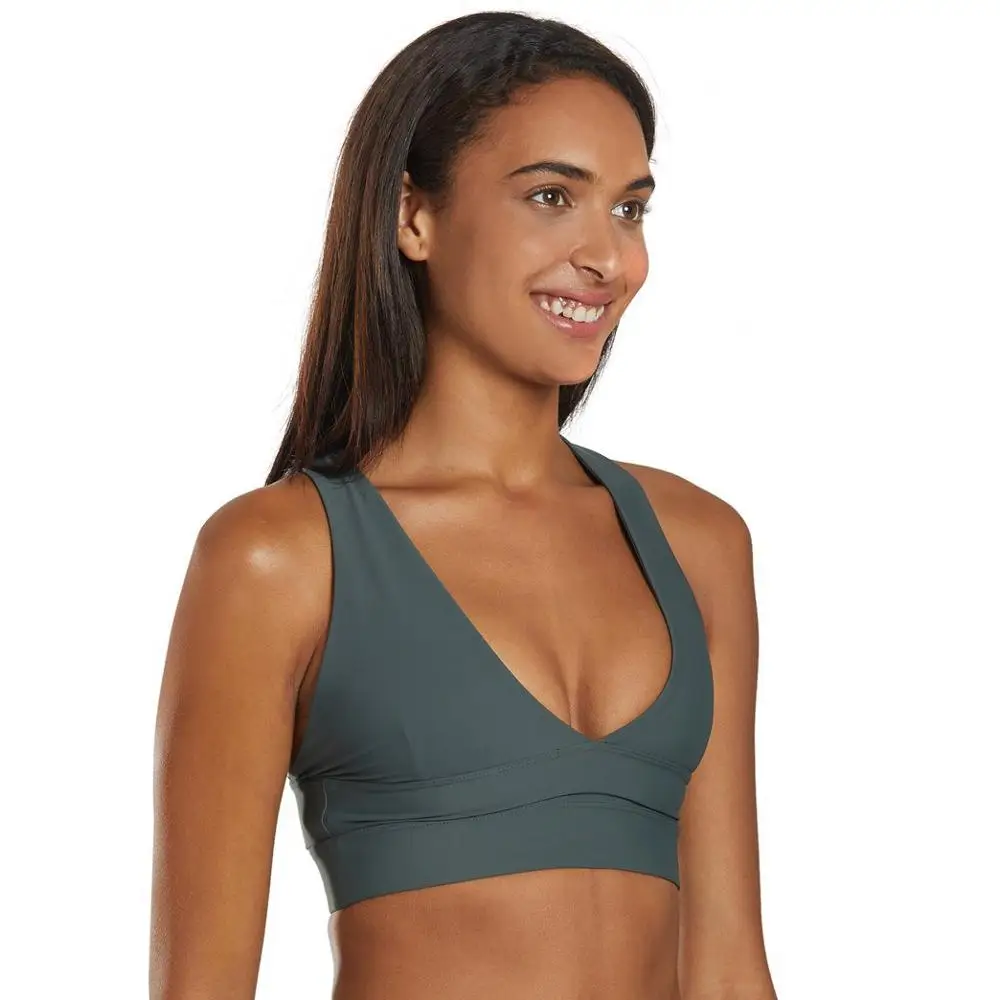 OEM Women Fashion Fitness Gathered Bra Yoga Sports street wear plain gym wear casual sports Bra With Custom LOGO