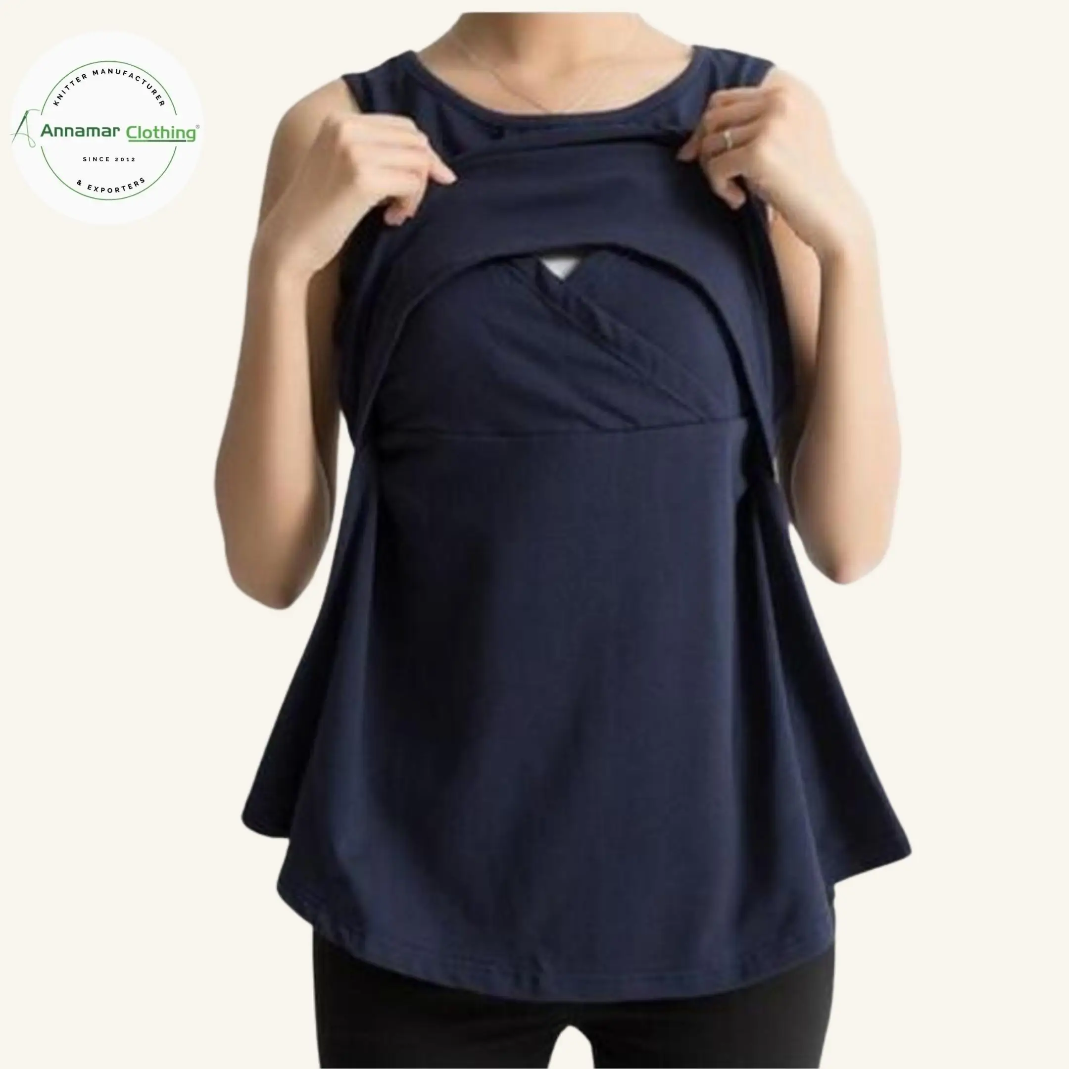 Maternity mother breast feeding T-shirt cotton spandex manufacturers from India baby breast feeding t-shirt for mothers