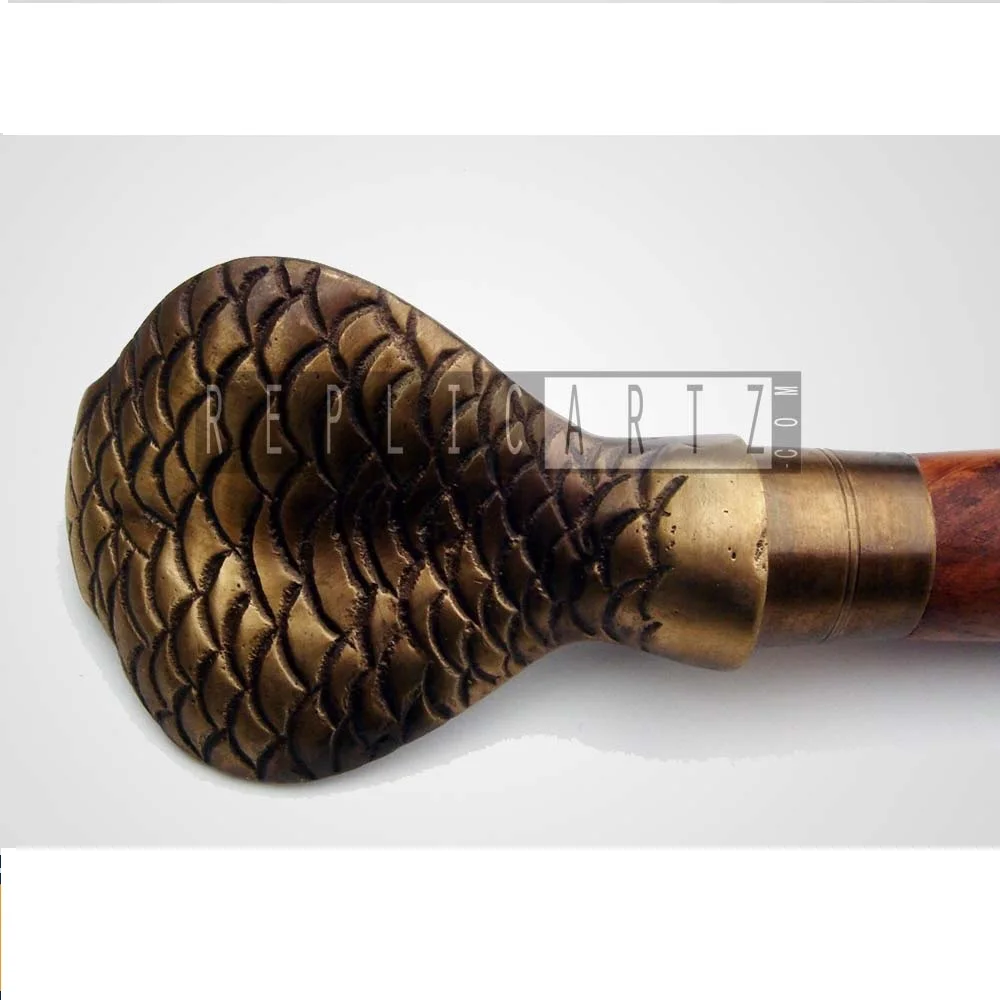 Nautical Wooden Walking Stick, Designer Snake Brass Handled Walking Sticks Classic Walking Stick for Gentleman