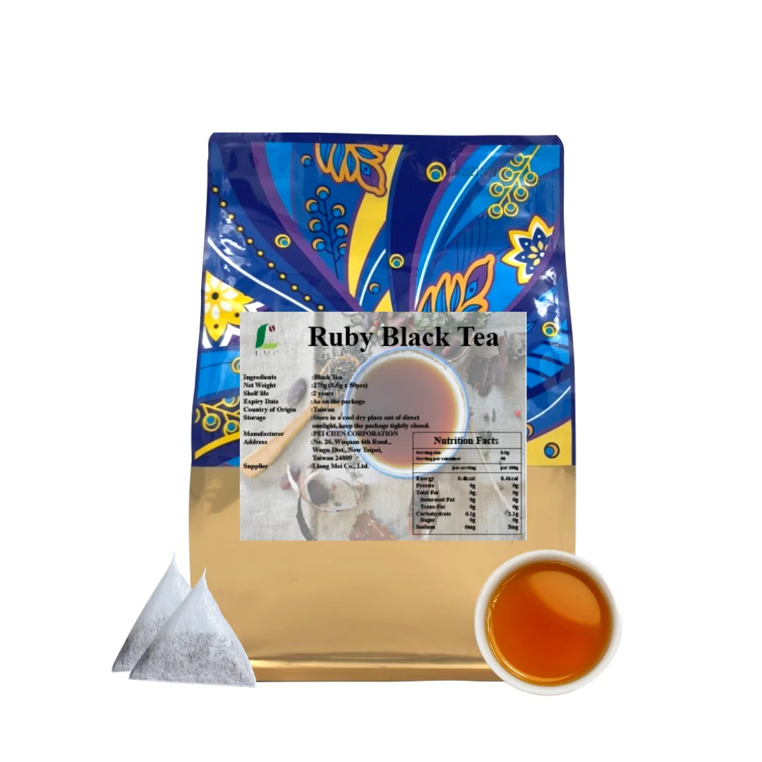 LMC Taiwan Supplier Ruby Black Tea Pyramid Tea Bag Black Tea Leaves