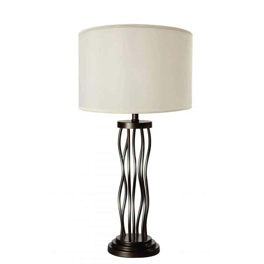 Традиционная металлическая настольная лампа в винтажном стиле Manase с черной отделкой барабаном украшение для спальни боковой табурет на заказ