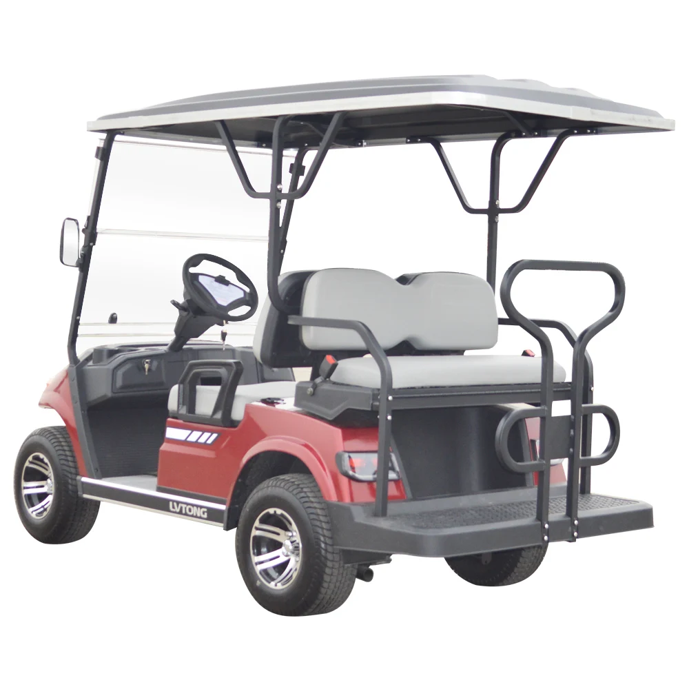 New Model 4 person Golf Car with folded back seat