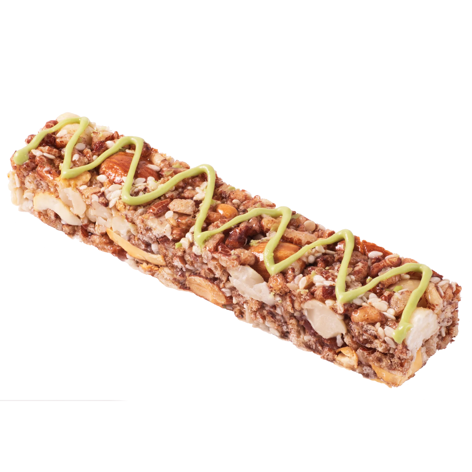 High quality nut bar - Almond Brown Rice Nutrition Nut Bar Matcha Flavor Snack Bar Made in Vietnam