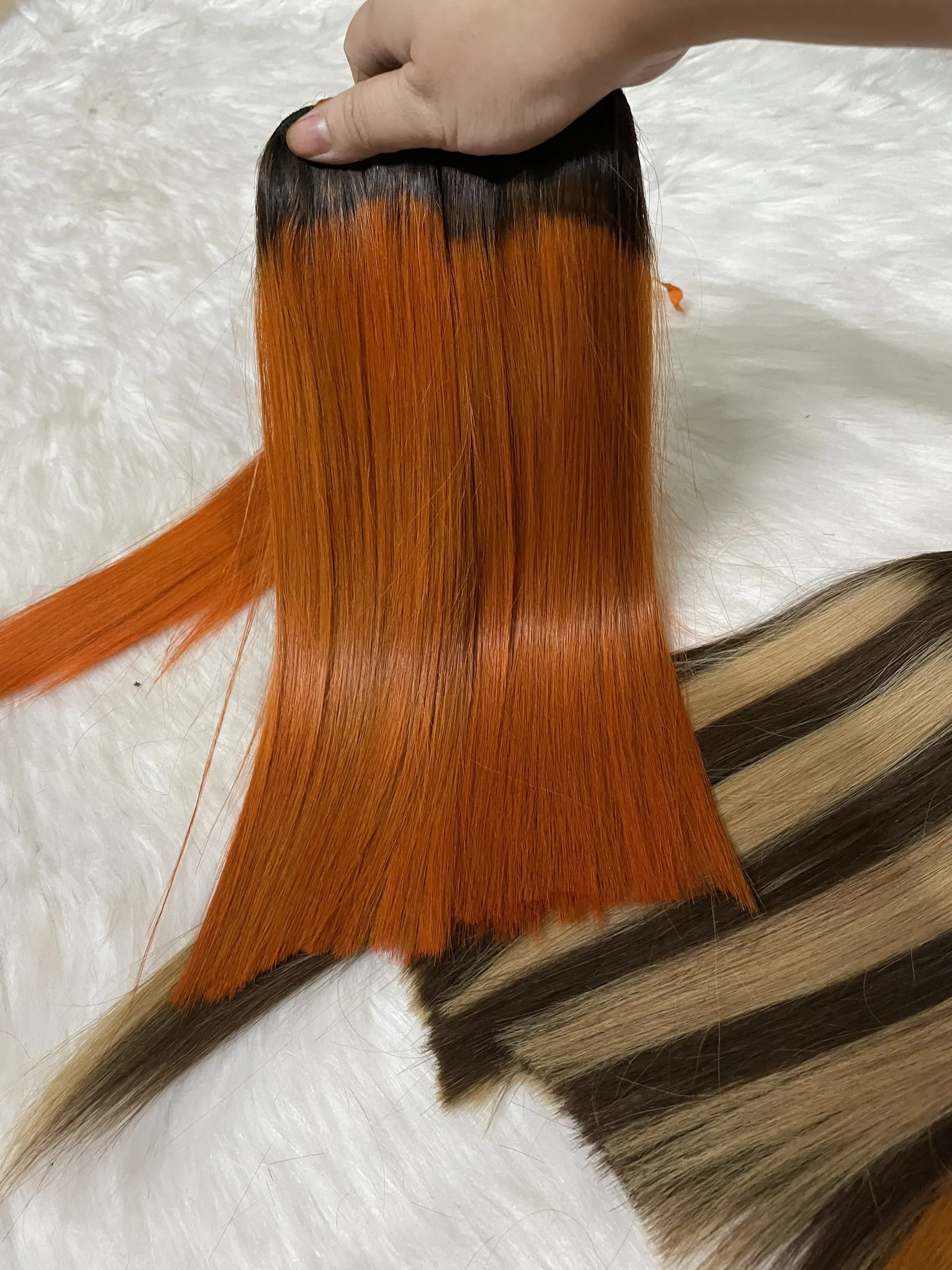 6 октября 2021 года прямые человеческие волосы с застежкой 100% натуральные двойные