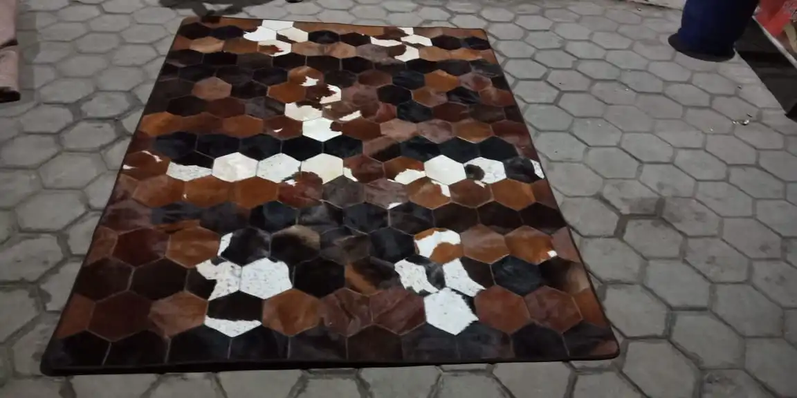 Cow Leather With Hair On Rugs