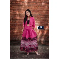 Бестселлер тайские повседневные женские платья премиум-класса ручная работа Лада Лана коллекция 027 набор кроп-Mong