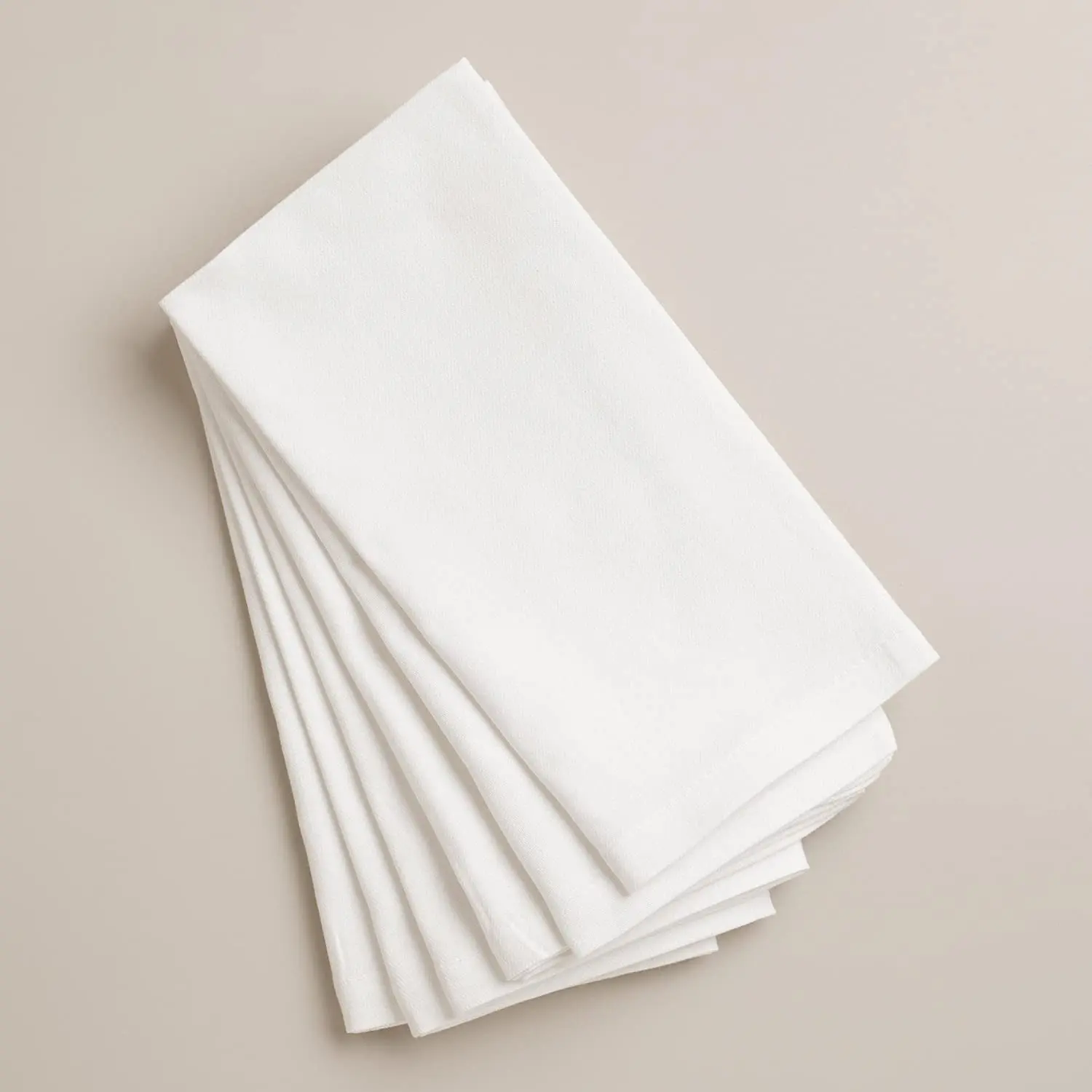 Wholesale Cheap Pure white Table Napkins 100% cotton cloth for wedding