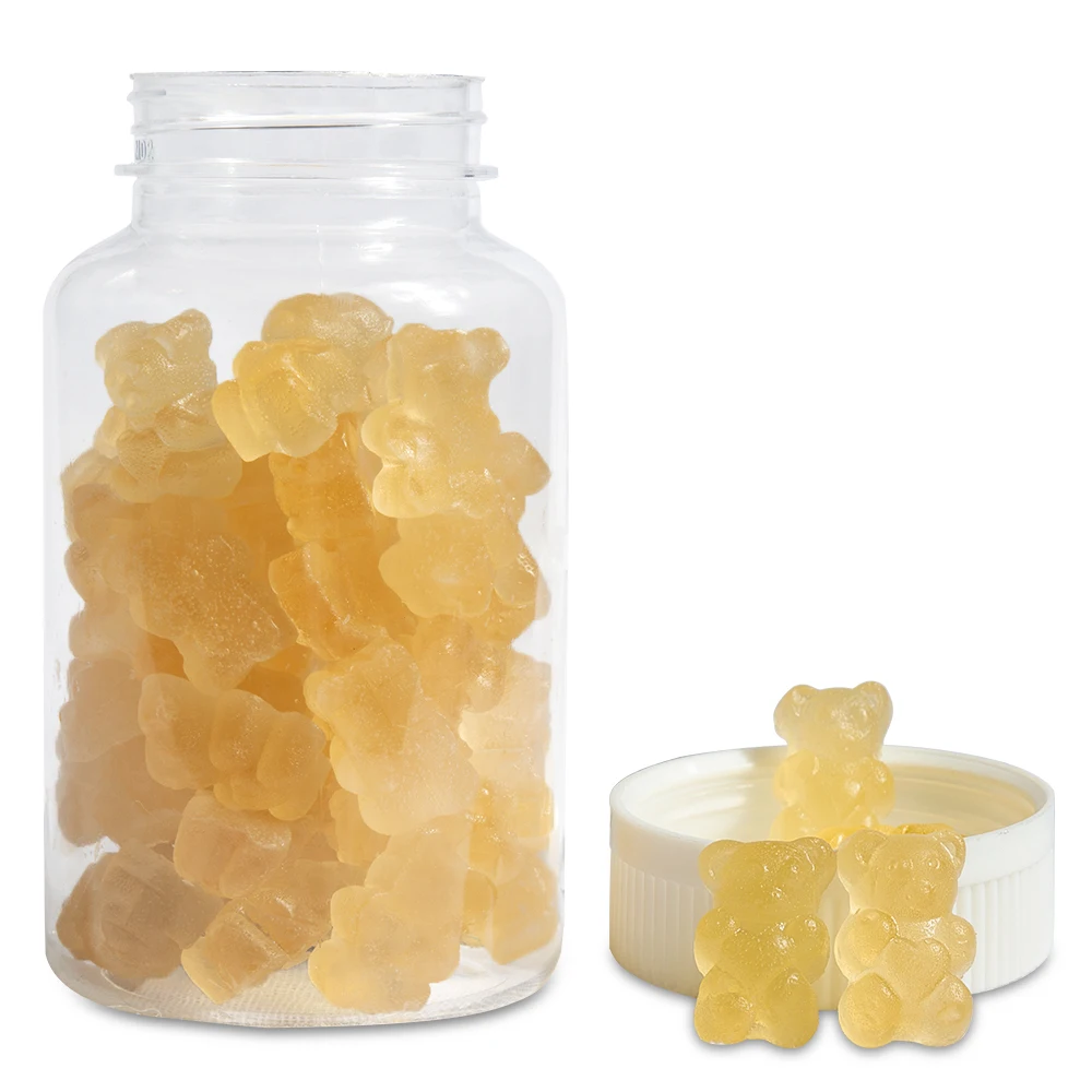 All Natural Vegan Organic Yellow Sea Moss Gummies with Bladderwrack and Burdock White Label Gummies Candy