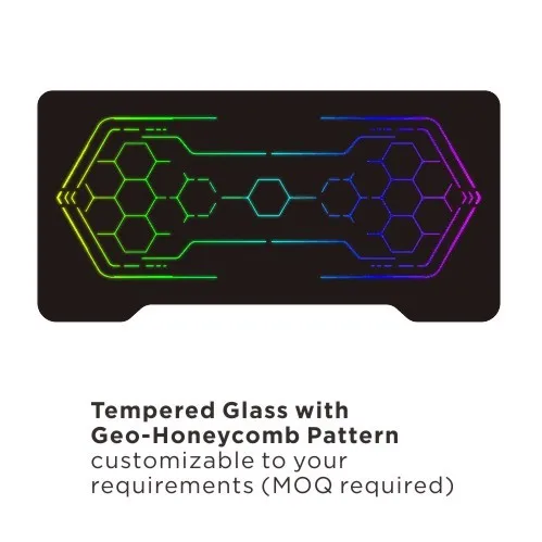 BLD01-147 современный стеклянный компьютерный стол RGB черный игровой со светодиодным игровым столом для ПК