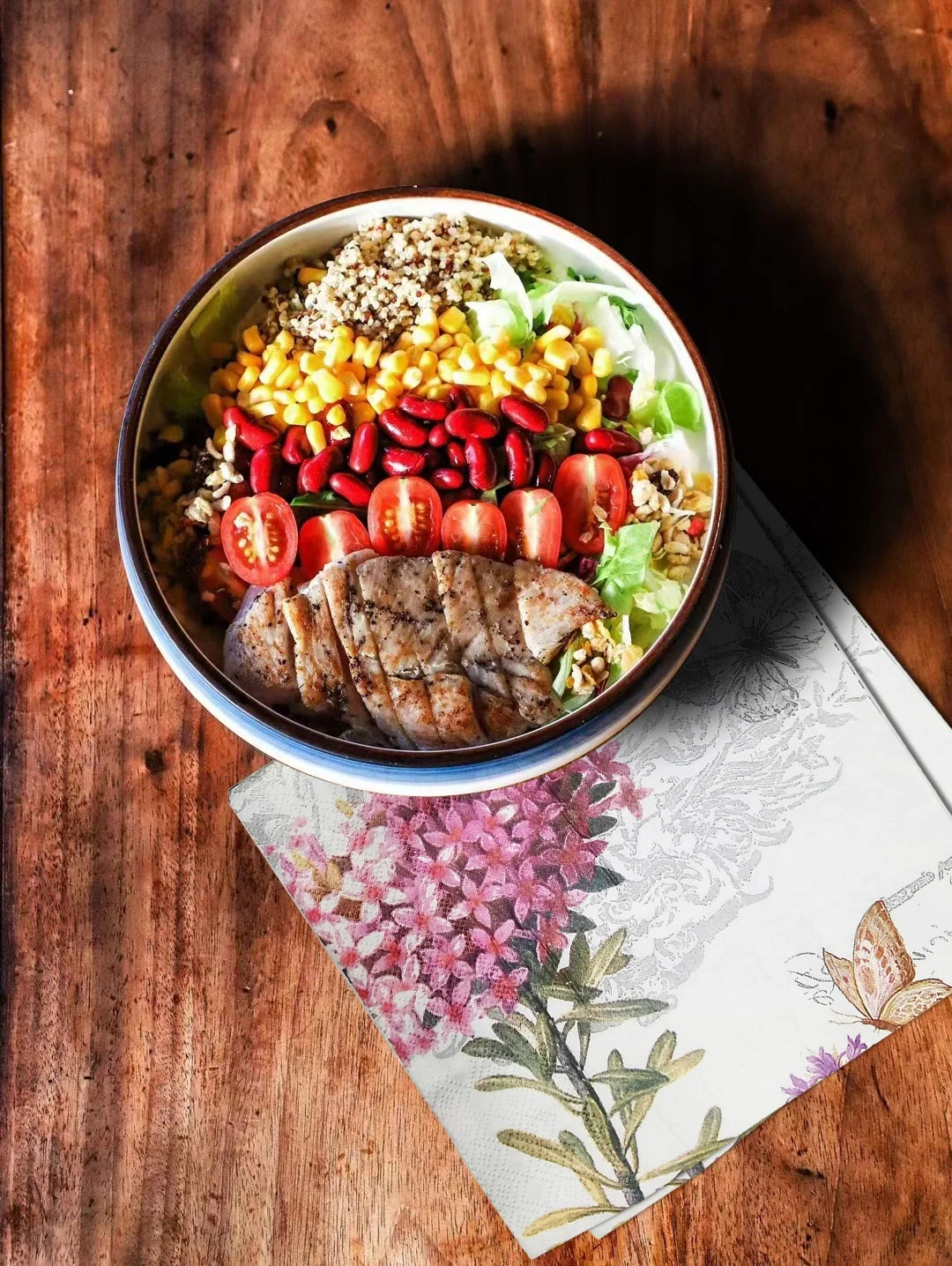 party printed dinner napkins floral serviettes