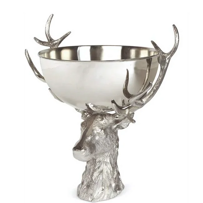 Decorative serving bowls in silver  Aluminum Serving Bowls For Home Use And Home Decor in pretty look