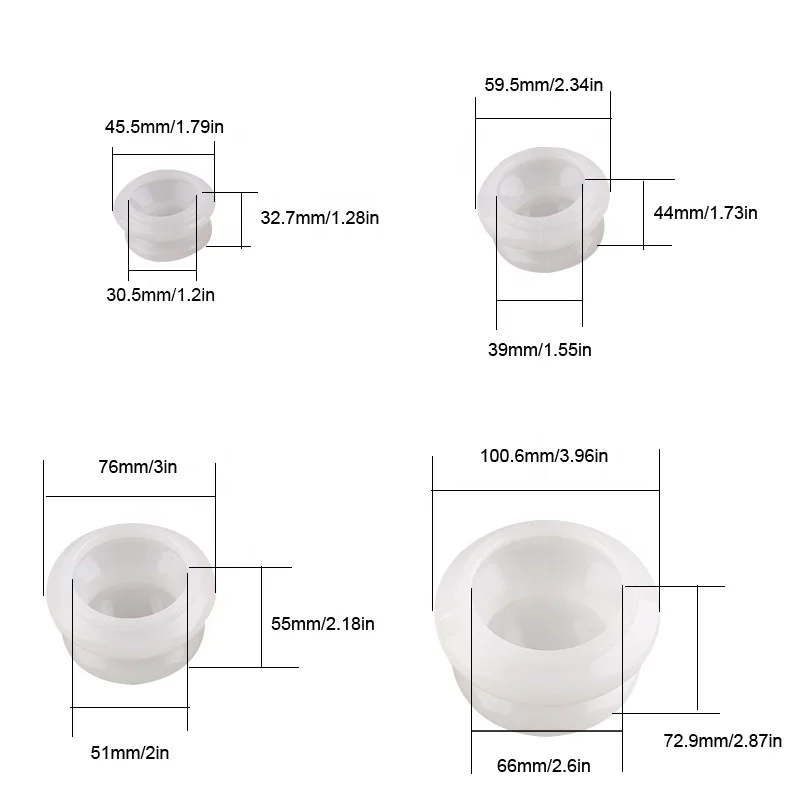 hot sell Anti Cellulite Cupping Therapy Set Silicone Vacuum Massage Cups