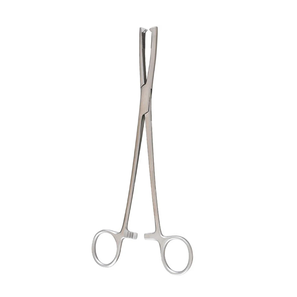 HIGH QUALITY STAINLESS STEEL JACOBS UTERINE VULSELLUM FORCEPS 21.6CM STRAIGHT SERRATED JAWS 2 X 2 TEETH GYNECOLOGY INSTRUMENTS