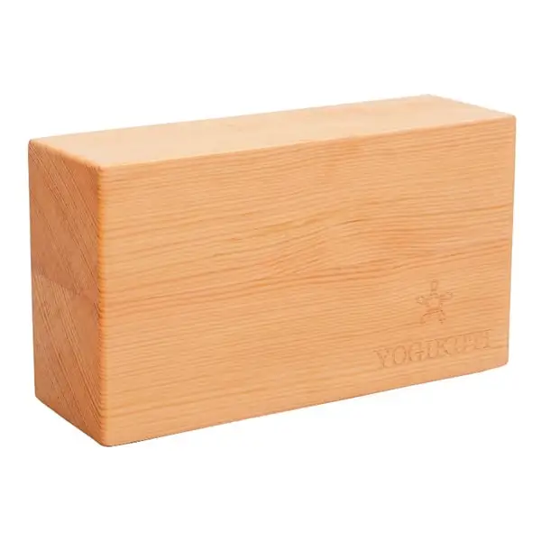 pine wood yoga block  for exercise and promotional and Customized size classic design