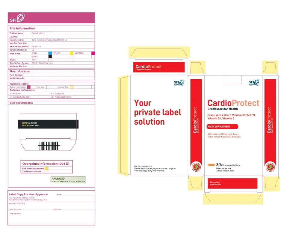 CardioProtect Duo 30+30 SFI Swiss private label herbal supplements vitamins spring sales for cardiovascular health