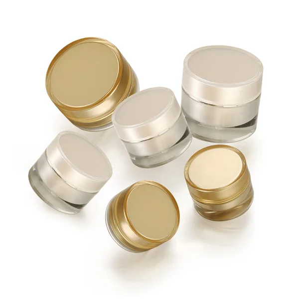 2021 двойная стена косметический крем лосьон круглая банка