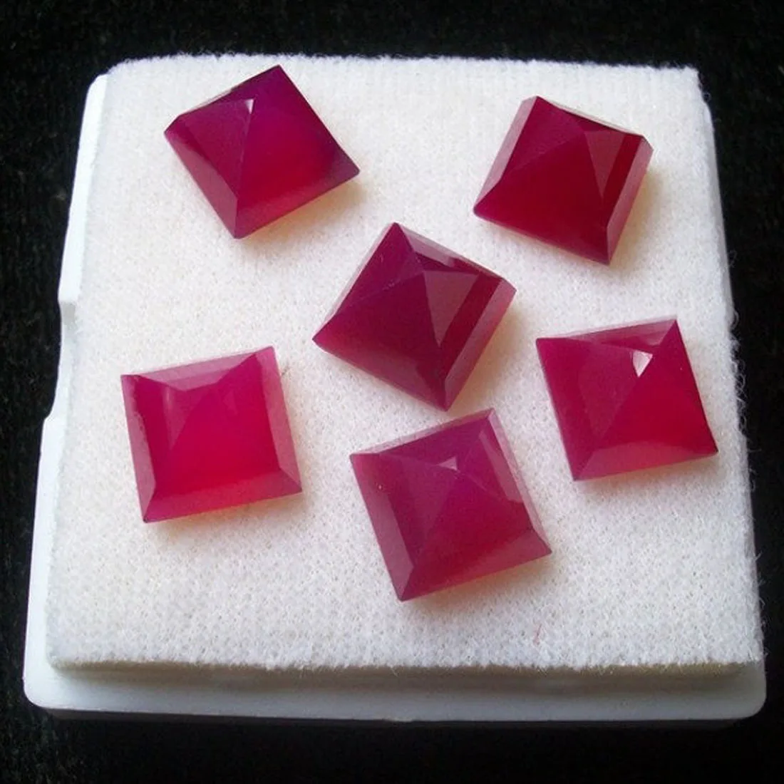 Rani халцедон квадратный граненый вырез 11x11 мм свободный драгоценный камень индийские ювелирные изделия Домашняя мода