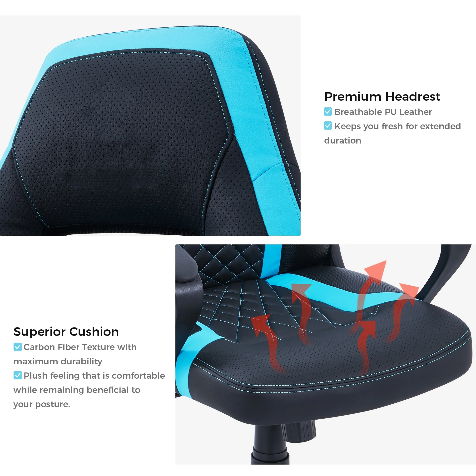 Hot Selling Ergonomic Swivel Adjustable Computer Ergonomic Racing Gaming Chair