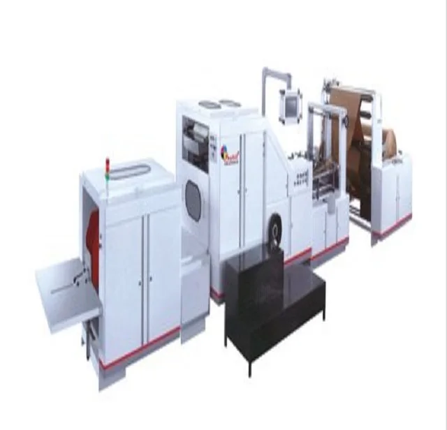 
 Машина для производства бумажных пакетов с квадратным дном для кормления рулонов  