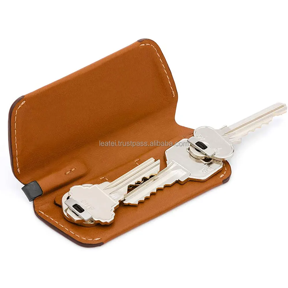 
High Quality Genuine Leather Key Chain Pattern Leather Key Holder Custom leather Key Holder Foldable Key Organizer Pakistan 