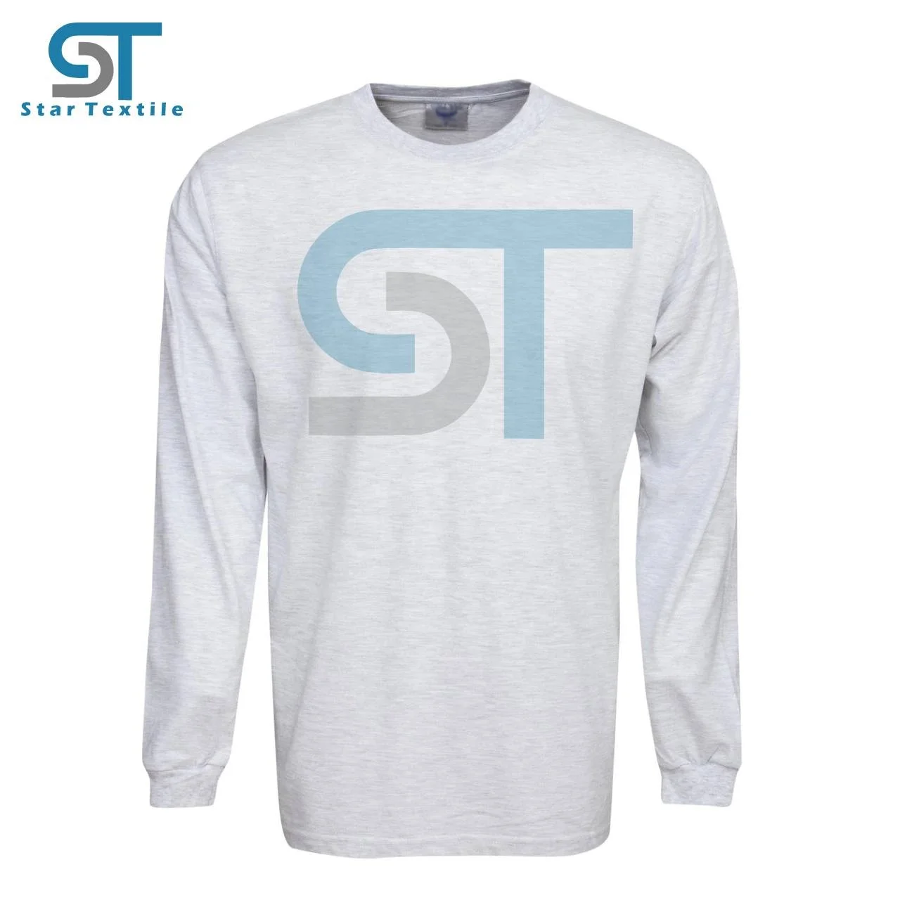 Однотонная футболка из 100% хлопка с длинным рукавом/мужская футболка с длинным рукавом/индивидуальная футболка для мужчин