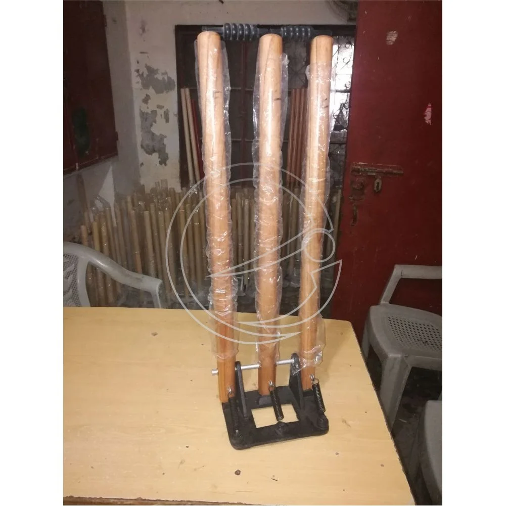 cricket stump with wooden base