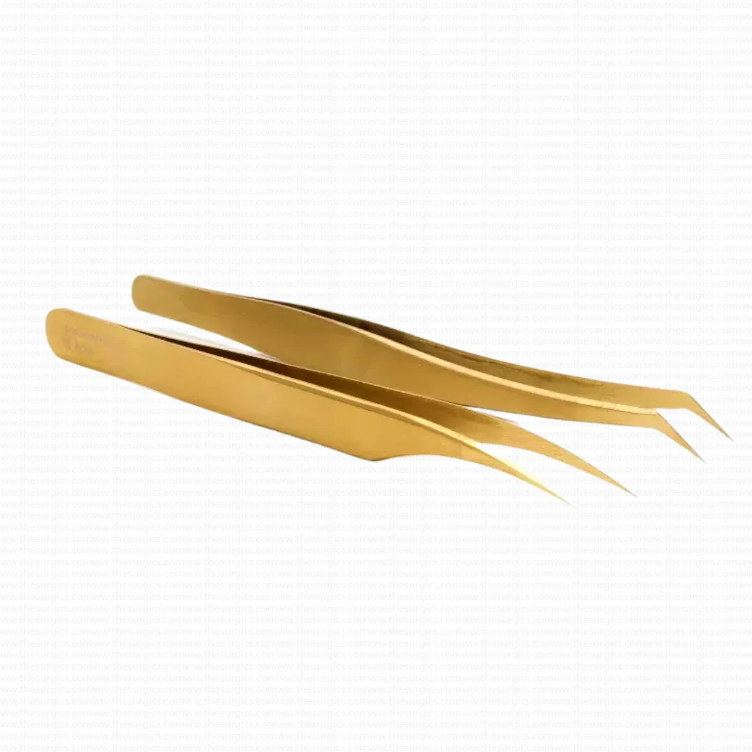 Hot Sale Curved Rose Gold Eyelash Extension Tweezers Volume Custom Logo Private Label Stainless Steel Wholesale For Isolation