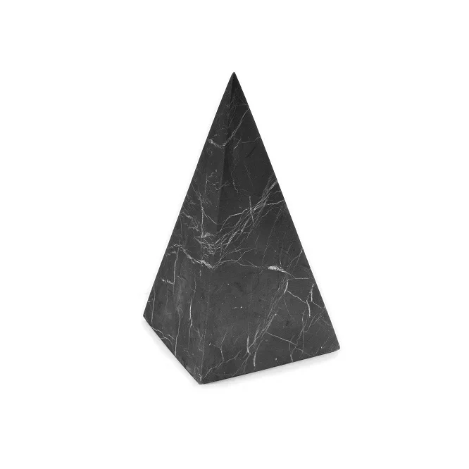 Shungite pyramids 12cm, unpolished , flourishing, psychic, souvenirs, mixed crystals healing stones