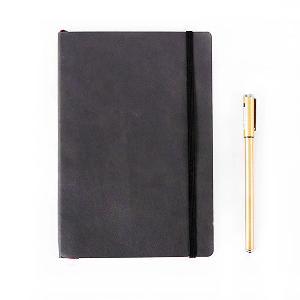 
Business Custom Logo Printed Debossed Soft PU Leather Notebooks 