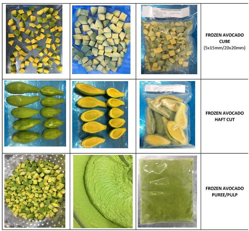 Замороженная пюре авокадо высокого качества из Вьетнама/Whatsapp: + 84 966572486