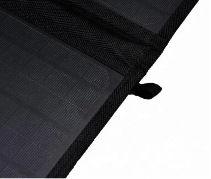 foldable solar panel blanket bag 50w 4fold small portable light for charging 12v battery camp powerbank portable solar generator