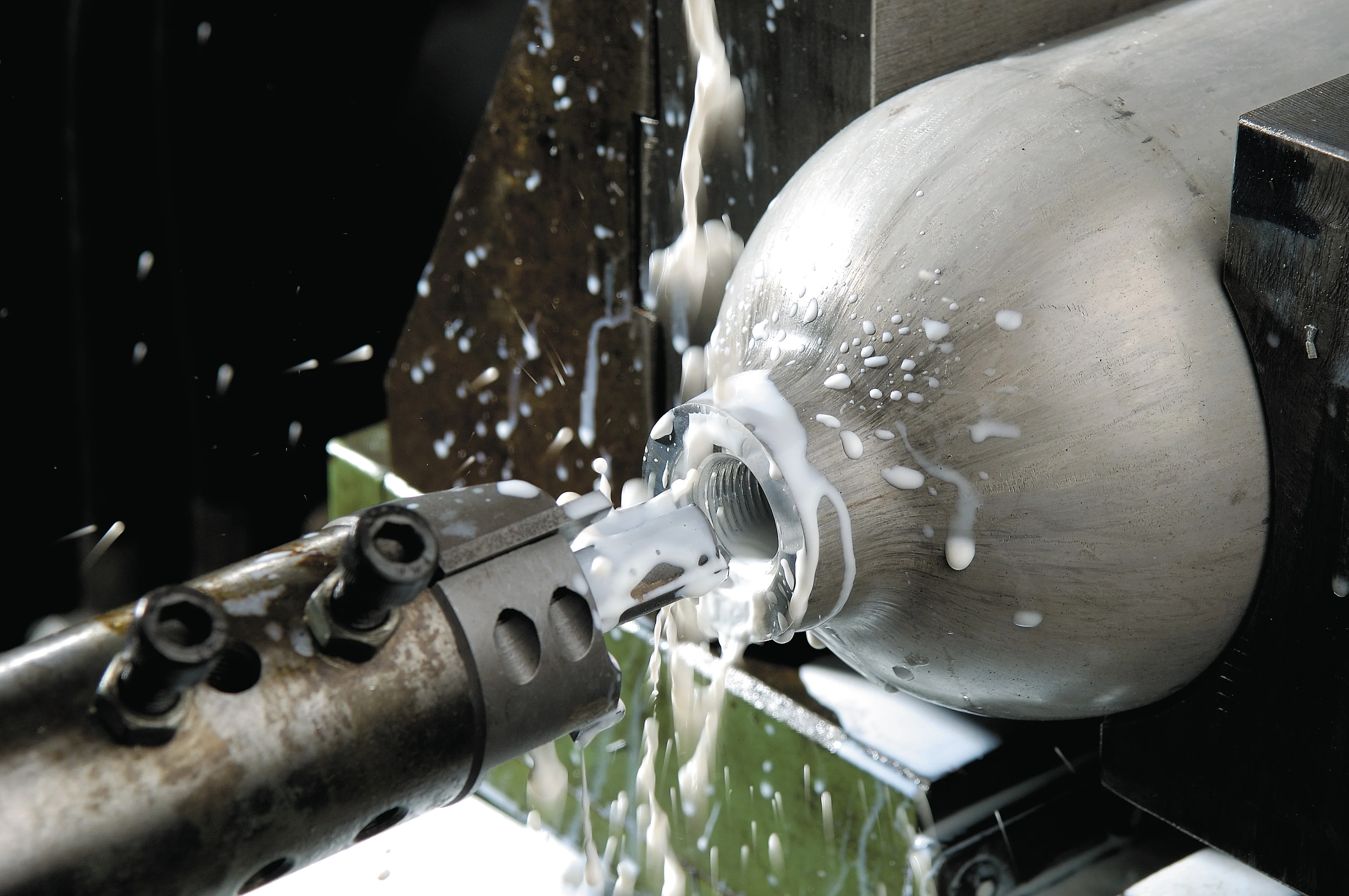 0.8L aluminum co2 cylinder gas cylinder aquarium tank with handle lateral valve