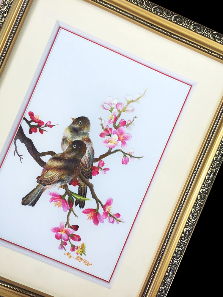 Настенное украшение по хорошей цене, картины с вышивкой счастливого животного