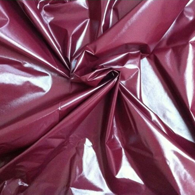 Fast Supplier Fashion Coat Fabric Dull Finished Waterproof Nylon Taffeta Shiny PU Coated