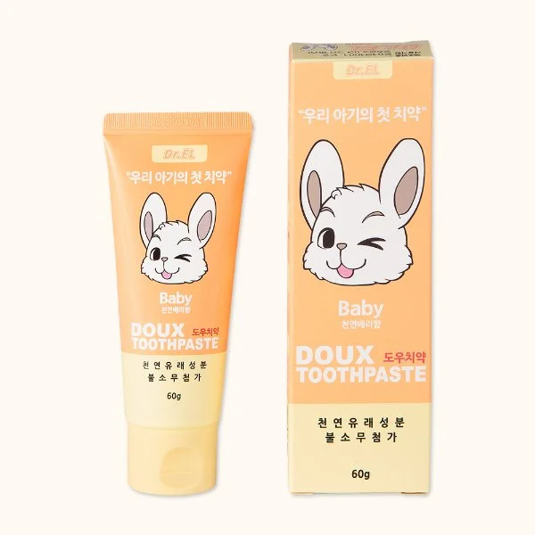
Korean ER.EL Kids baby non fluorine organic toothpaste teeth whitener whitening toothpaste 