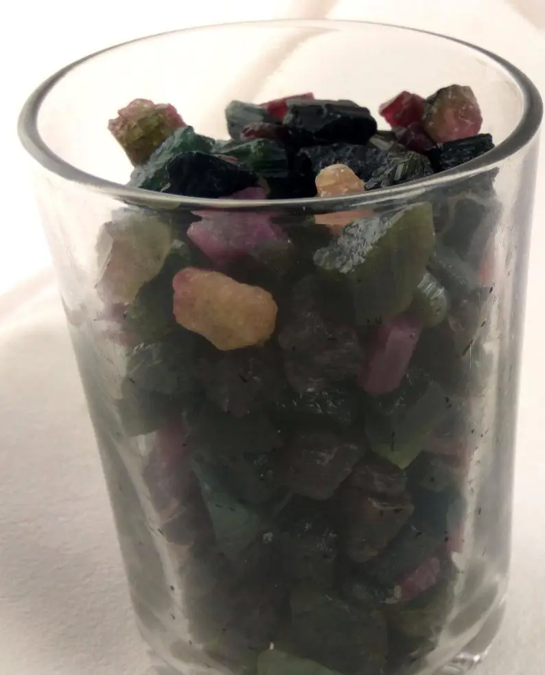 Natural Multi Tourmaline Loose Gemstone 100 Gram Uneven Shape Wholesale Colorful Rough Top Quality Stone