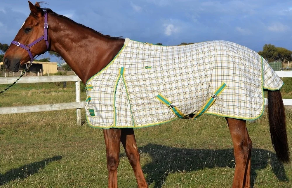  Top Quality - Summer Horse rugs Poly Cotton Double Rib stop Perfect for Australian Weather Various Sizes and