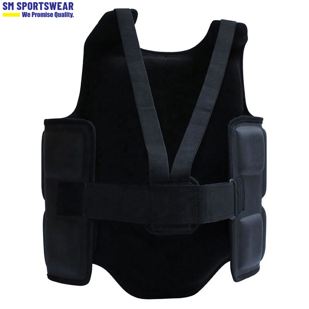 Лидер продаж 2021 черная кожа ММА кикбоксинг Муай Тай защита для тела груди продажи легкий вес и легкая