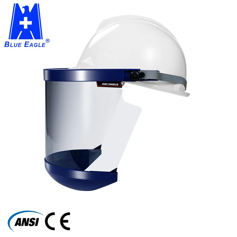 Blue Eagle hard hat safety arc flash face shield