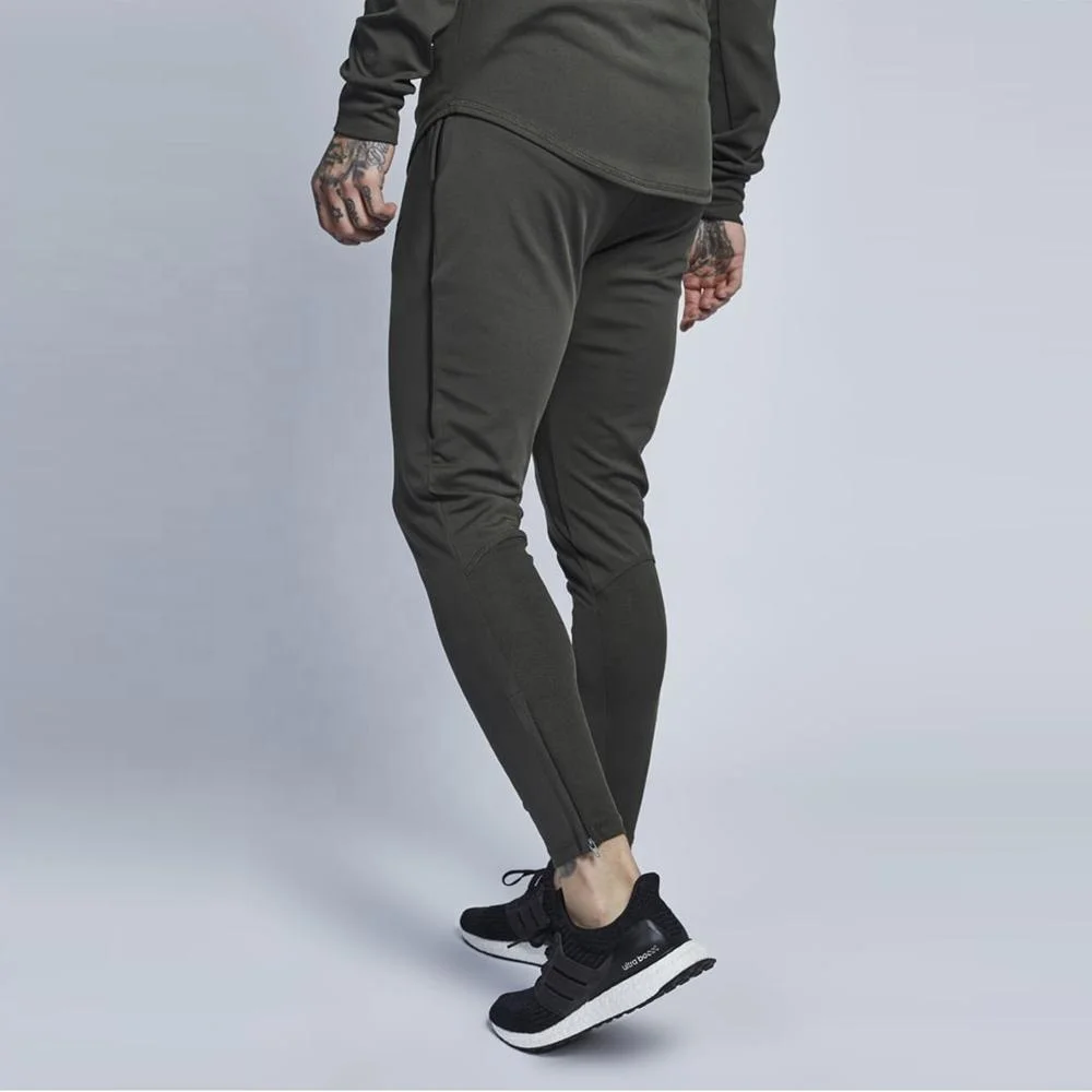 
fashion mens sweat pants slim joggers wholesale zipped cuffs zip side pockets mens joggers 