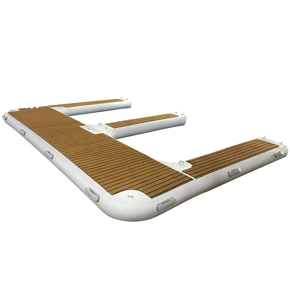 С-образная паяльная стежком падения из тикового дерева водный надувная моторная лодка станция Jet Ski плавательный круг водные мотоциклы