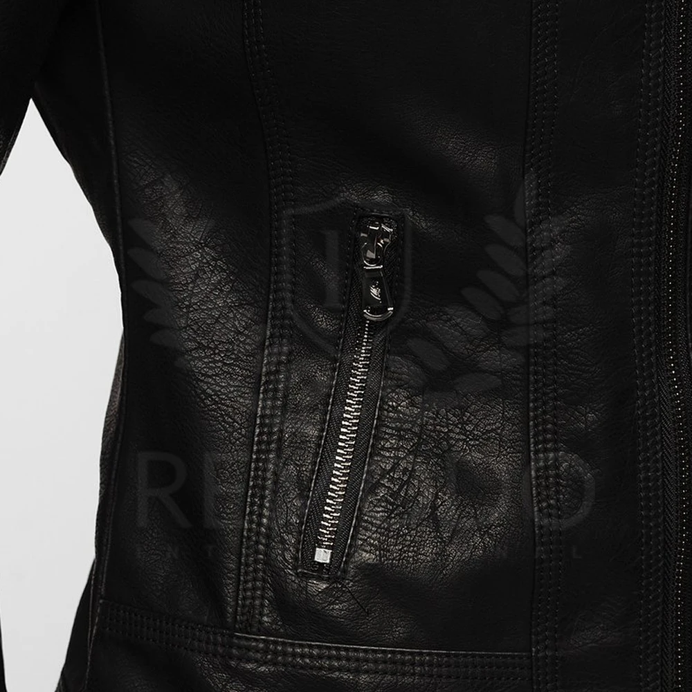 Высококачественная кожаная куртка на заказ для женщин