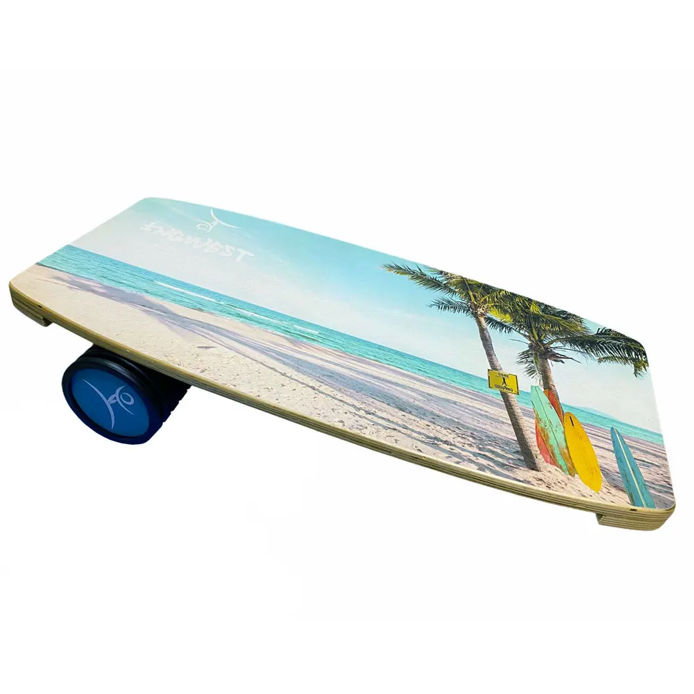 
Wooden Balance Board Trainer with Roller. Multifunctional Trainer for Serfing, Skateboarding, Yoga. Wholesale. Premium Quality. 