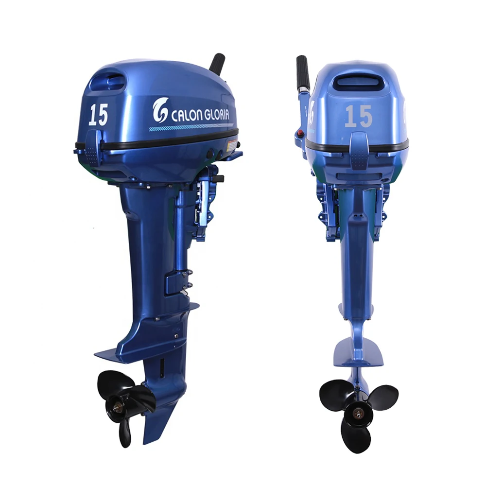 colourful series aluminum boat 15hp outboard motors 2 stroke with factory price