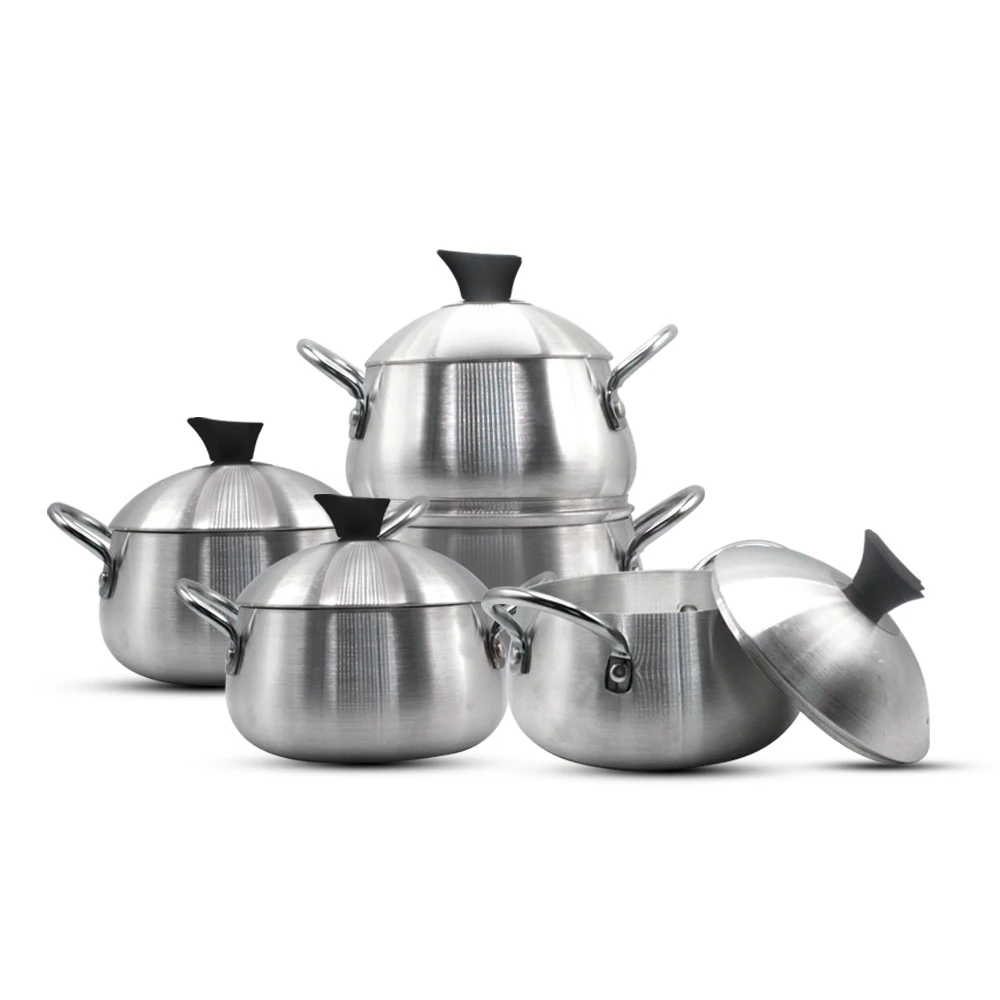 2022 hot selling CHEF Cookware Aluminum 5 Pieces Aluminum Cherry POT Set Large