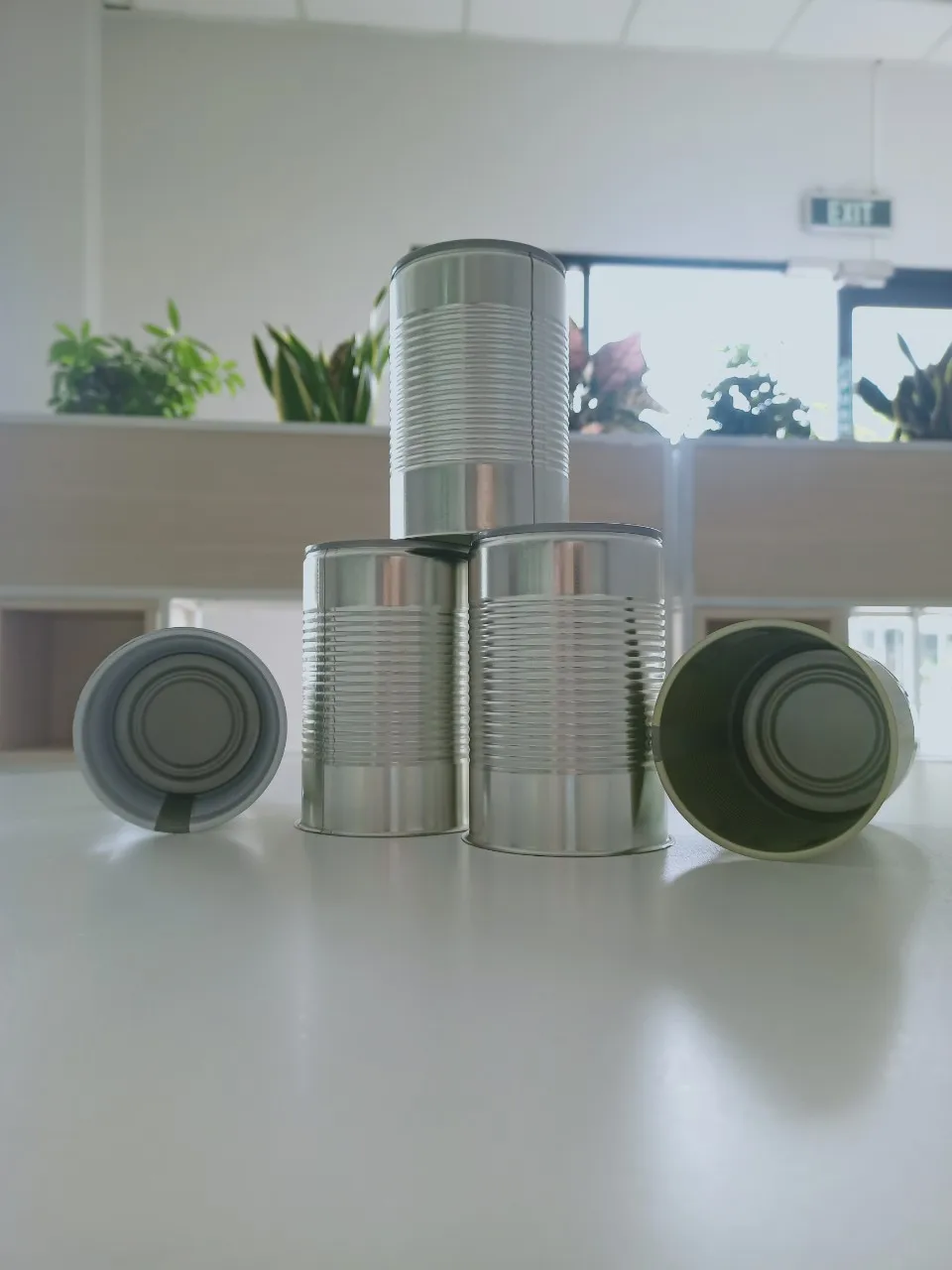 Exported Metal Packaging 3 Pieces Food Canned - Cans Bean/ Nut Cans In Cylinder Shape With 4 To 6 Colors Customized Packaging