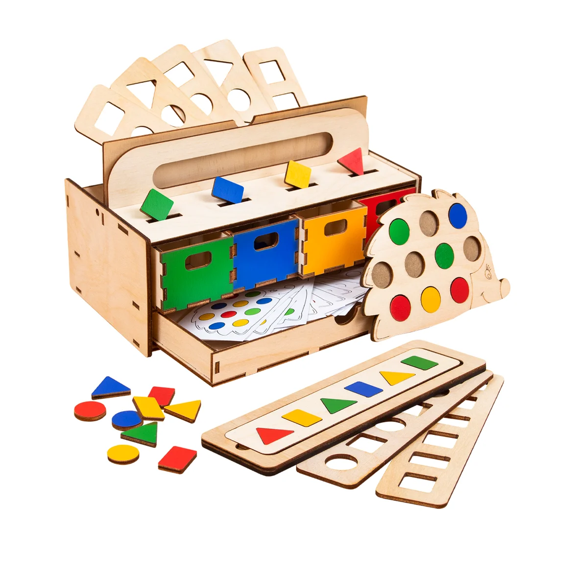 Wooden educational game Smart Chest for children educational toy for kids