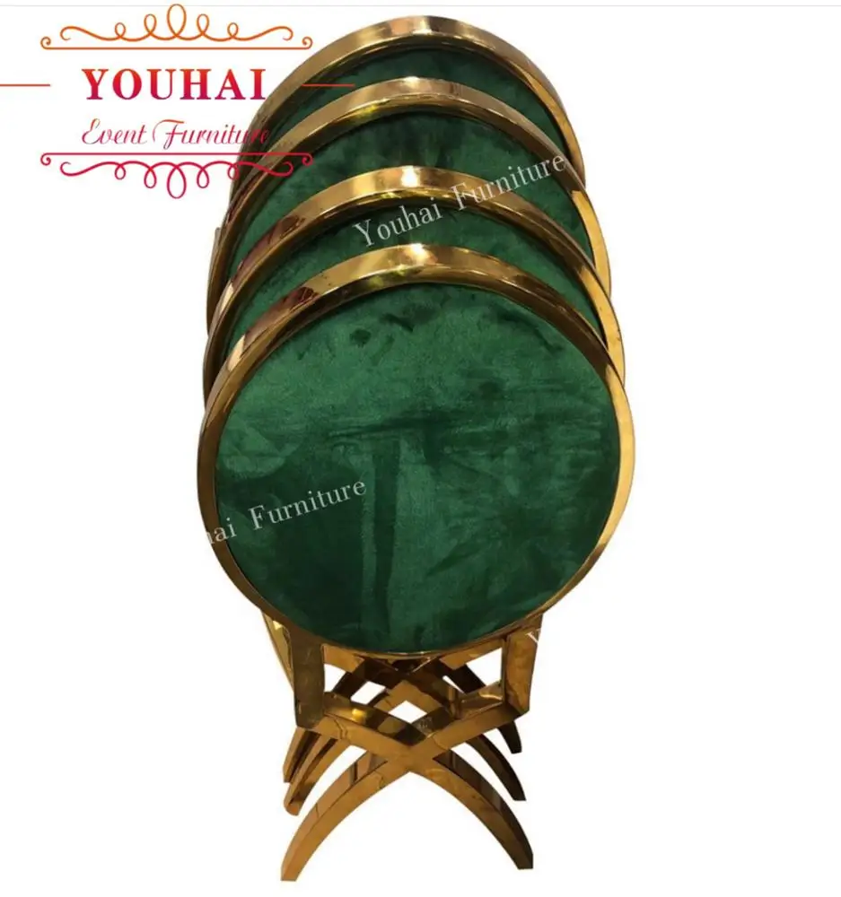 Commerical Furniture Royal Gold Stainless Steel Wedding Banquet Chair