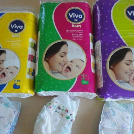 BABY DIAPERS VIVA FROM  TURKEY ABSORBANCE PANTS  EXTRA HIGH QUALITY SUPERDRY DISPOSABLE PACKINGS