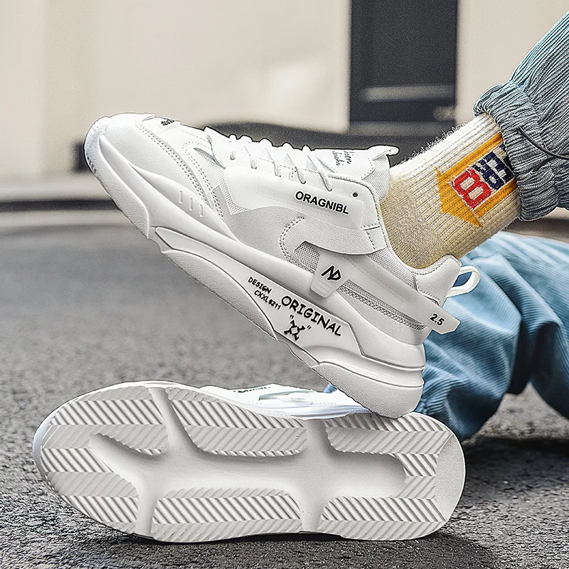 2023 soft sole high quality thick bottom retro shoes blue custom sneaker China manufacturer Men Casual Shoes